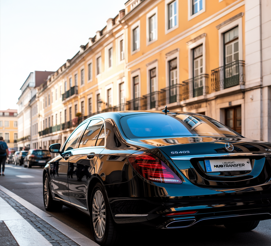 Transfer privado Mercedes S-Class HUB Transfer em Lisboa